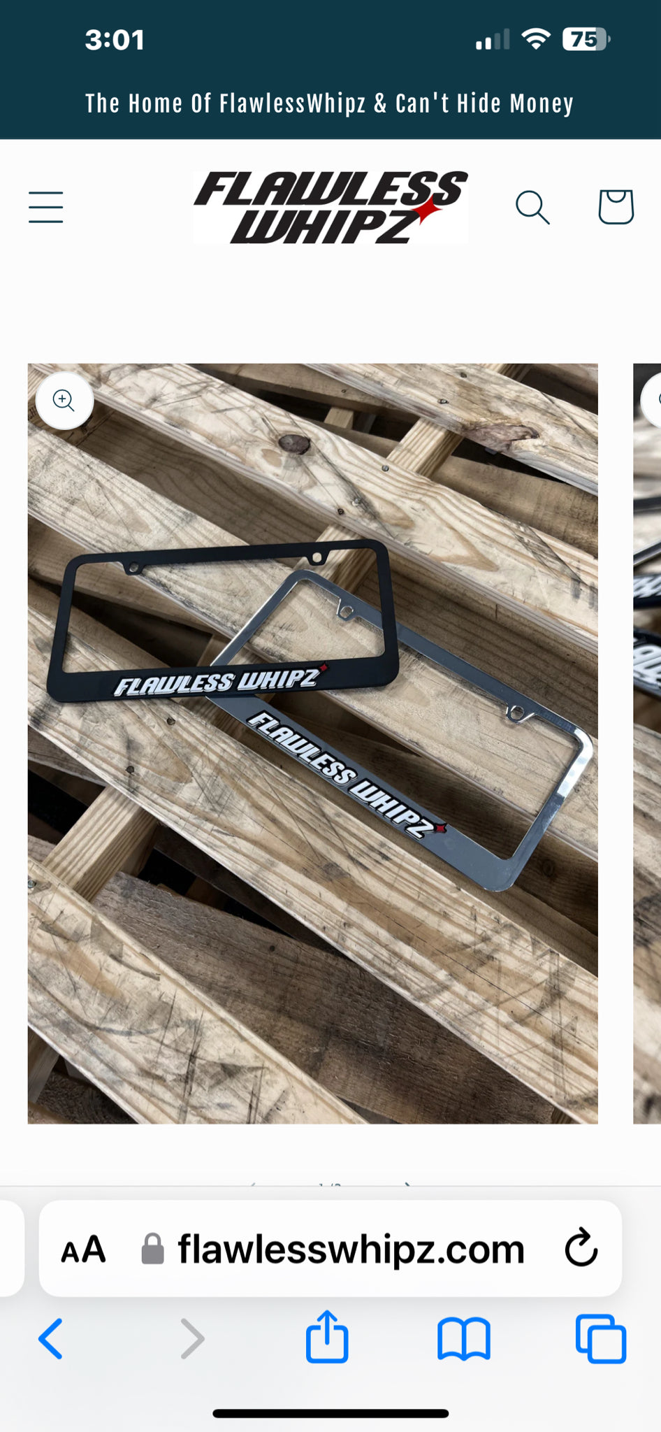 FW TAG HOLDER CHROME