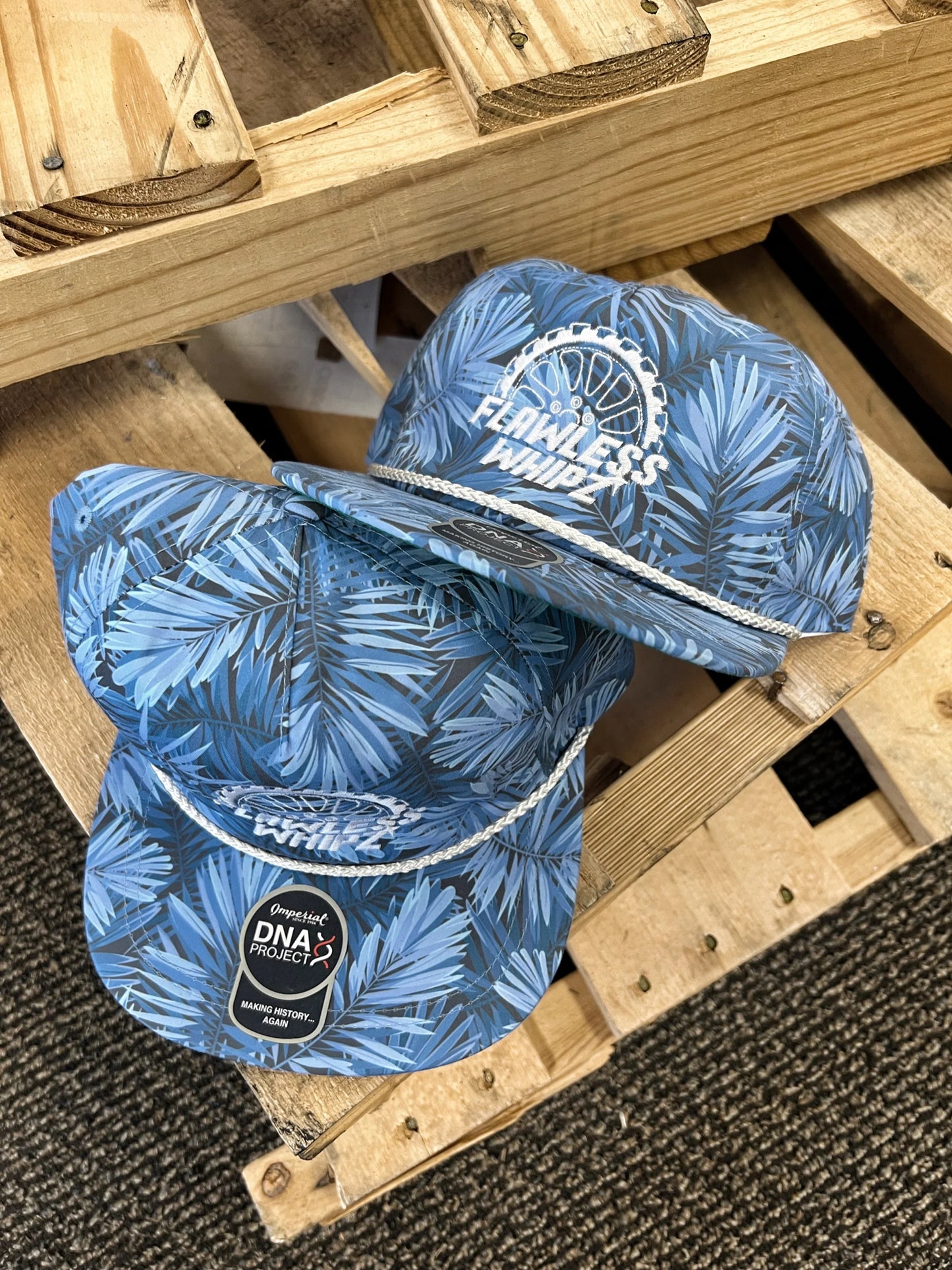 FLORAL ROPE HATS EMBROIDERED